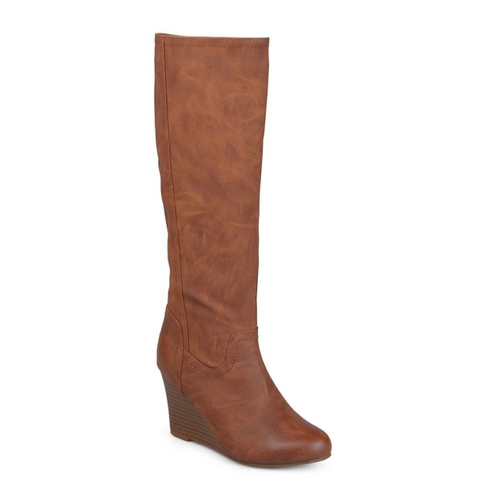 Journee Collection Langly Women's Wedge boots shoes size 10